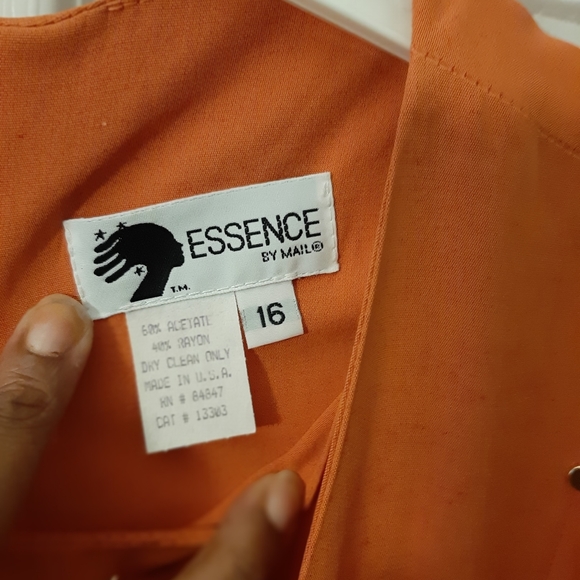 Essence by Mail Peachy Tangerine Colored Dress - Picture 8 of 15